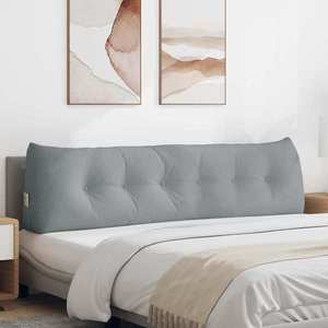 vidaXL Perna pentru spate Gri deschis 180 x 24 x 50 cm țesătură imagine
