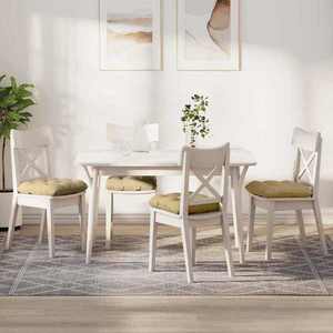 vidaXL Perne de Șezut 4 pcs Gri Verde 40 x 40 cm Țesătură din corduroy imagine