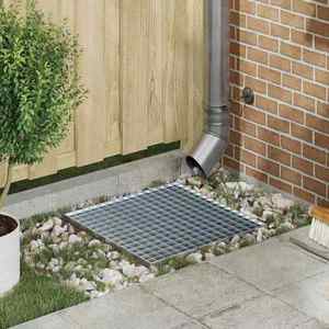 vidaXL Grătar Argintiu 50 x 50 x 2 cm Oțel galvanizat prin imersie imagine