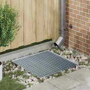 vidaXL Grătar Argintiu 60 x 60 x 2 cm Oțel galvanizat prin imersie imagine