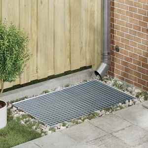 vidaXL Grătar Argintiu 100 x 60 x 2 cm Oțel galvanizat prin imersie imagine