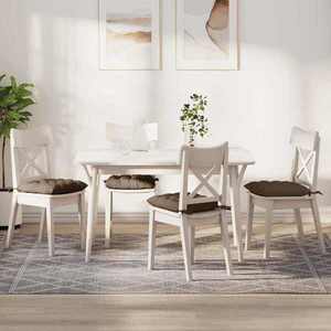 vidaXL Perne de Șezut 2 pcs Maro 40 x 40 x 6 cm țesătură imagine