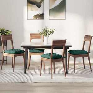 vidaXL Perne de Șezut 2 pcs Verde închis 40 x 40 x 6 cm țesătură imagine