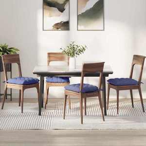 vidaXL Perne de Șezut 2 pcs Albastru Jeans 40 x 40 x 6 cm țesătură imagine