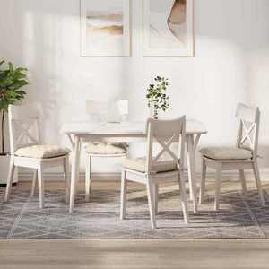 vidaXL Perne de Șezut 4 pcs Crem 40 x 40 x 6 cm Țesătură din corduroy imagine