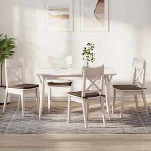 vidaXL Perne de Șezut 4 pcs Maro 40 x 40 x 3 cm țesătură imagine