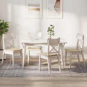 vidaXL Perne de Șezut 4 pcs Crem 40 x 40 x 3 cm țesătură imagine