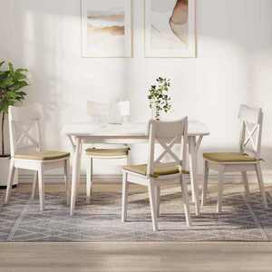 vidaXL Perne de Șezut 4 pcs Gri Verde 40 x 40 x 3 cm imagine