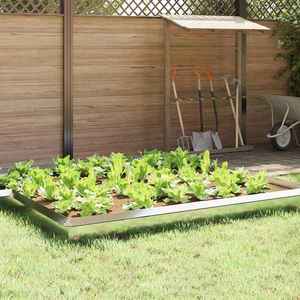 vidaXL Gard pentru melci 4 pcs Argintiu 50 x 3, 5 x 25 cm imagine