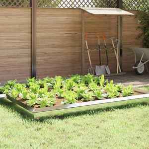 vidaXL Gard pentru melci 4 pcs Argintiu 100 x 3, 5 x 25 cm imagine