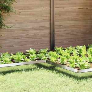 vidaXL Gard pentru melci 4 pcs Argintiu 10 x 10 x 25 cm imagine