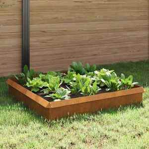 vidaXL Garduri pentru melci 8 pcs Ruginit Oțel rezistent de intemperii imagine