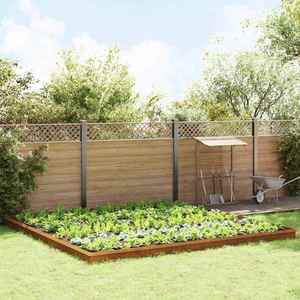 vidaXL Garduri pentru melci 20 pcs Ruginit imagine