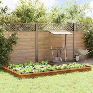 vidaXL Garduri pentru melci 16 pcs Ruginit imagine