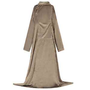 vidaXL Hanorac pătură Culoare Cămilă Flanelă imagine