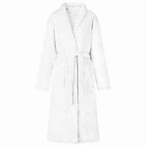 vidaXL Robe fără glugă Alb s Flanelă imagine