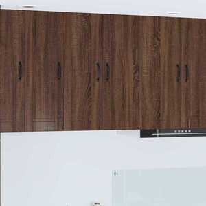 vidaXL Dulap suspendat de bucătărie Stejar închis 30 x 31 x 80 cm imagine