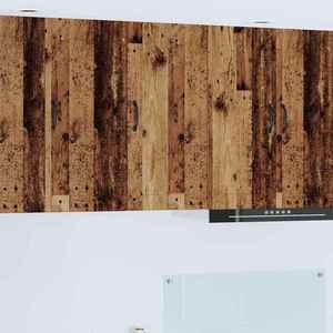 vidaXL Dulap suspendat de bucătărie cu raft Lemn Vechi 40 x 31 x 80 cm imagine