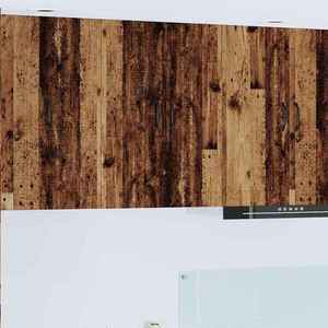 vidaXL Dulap suspendat de bucătărie cu raft Lemn Vechi 60 x 31 x 80 cm imagine