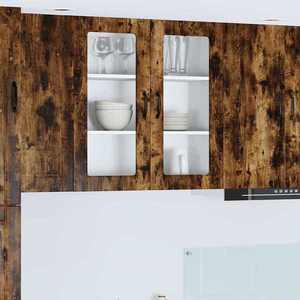 vidaXL Dulap suspendat de bucătărie Stejar fumuriu 80 x 31 x 80 cm imagine