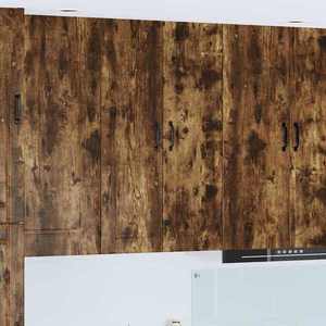 vidaXL Dulap suspendat de bucătărie Stejar fumuriu 30 x 31 x 100 cm imagine