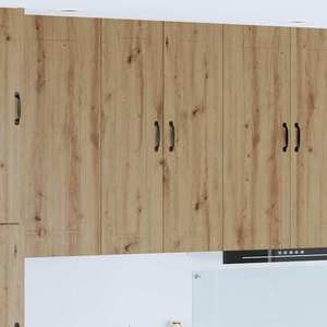 vidaXL Dulap suspendat de bucătărie Stejar Artizanal 30 x 31 x 100 cm imagine