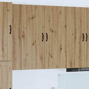 vidaXL Dulap suspendat de bucătărie Stejar Artizanal 40 x 31 x 100 cm imagine