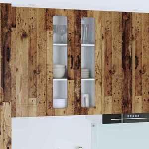 vidaXL Dulap suspendat de bucătărie cu ușă Lemn Vechi 60 x 31 x 100 cm imagine