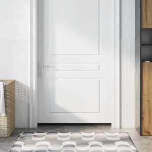 vidaXL Perdele de ușă cu perii cu montare prin înșurubare 2 pcs Negru imagine