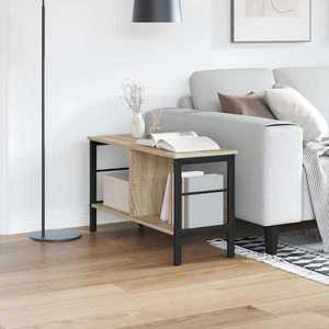 vidaXL Raft pentru cărți Stejar Sonoma 82 x 32 x 47 cm Lemn compozit imagine