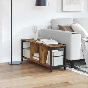 vidaXL Raft pentru cărți Lemn Vechi 102 x 32 x 40, 5 cm Lemn compozit imagine