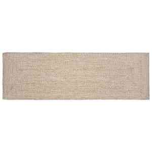 vidaXL Covor Natural și alb 80 x 200 cm Iută imagine