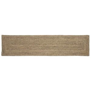 vidaXL Covor Natural și negru 60 x 300 cm Iută imagine