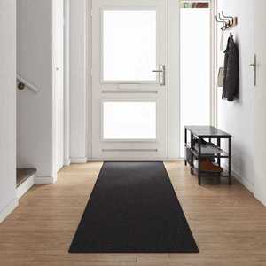 vidaXL Runner din covor Antracit 80 x 500 cm 100% polipropilenă imagine