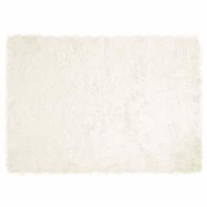 vidaXL Covor din Lână Faux Tafalla Alb 240 x 340 cm Poliester imagine