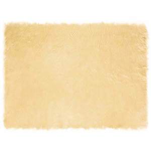 vidaXL Covor din Lână Faux Tafalla Crem 160 x 230 cm Poliester imagine