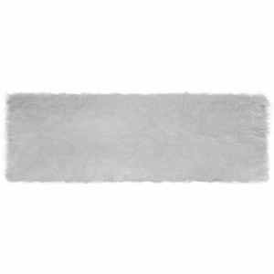 vidaXL Covor din Lână Faux Tafalla Gri 80 x 250 cm Poliester imagine