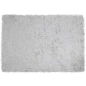 vidaXL Covor din Lână Faux Tafalla Gri 120 x 170 cm Poliester imagine