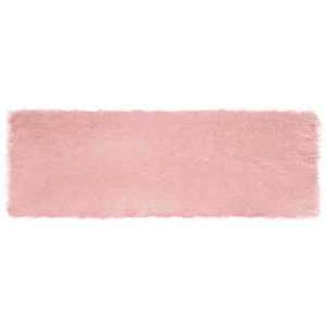 vidaXL Covor din Lână Faux Tafalla Roz 80 x 250 cm Poliester imagine