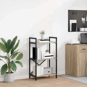 vidaXL Raft pentru cărți Stejar Sonoma 56 x 34 x 96 cm Lemn compozit imagine