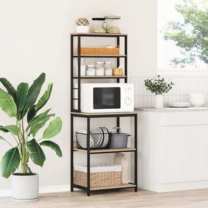 vidaXL Raft de bucătărie Stejar Sonoma 60 x 40 x 168 cm Lemn compozit imagine