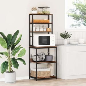 vidaXL Raft de bucătărie Lemn Vechi 60 x 40 x 168 cm Lemn compozit imagine