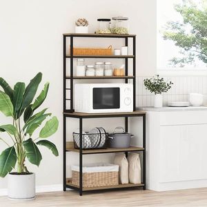 vidaXL Raft de bucătărie Stejar Artizanal 80 x 40 x 168 cm imagine