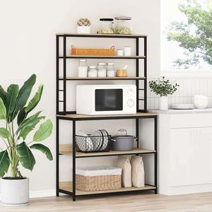 vidaXL Raft de bucătărie Stejar Sonoma 100 x 40 x 168 cm Lemn compozit imagine