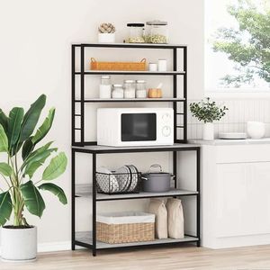 vidaXL Raft de bucătărie Gri Sonoma 100 x 40 x 168 cm Lemn compozit imagine