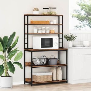 vidaXL Raft de bucătărie Lemn Vechi 100 x 40 x 168 cm Lemn compozit imagine