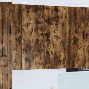 vidaXL Dulap suspendat de bucătărie Stejar fumuriu 40 x 31 x 100 cm imagine