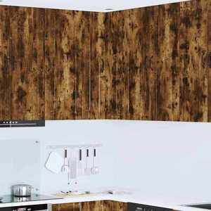 vidaXL Dulap suspendat de bucătărie Stejar fumuriu 57 x 57 x 100 cm imagine