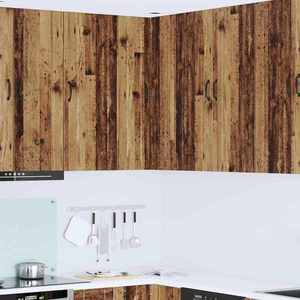 vidaXL Dulap suspendat de bucătărie cu ușă Lemn Vechi 57 x 57 x 100 cm imagine