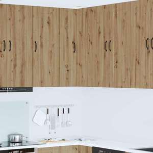 vidaXL Dulap suspendat de bucătărie Stejar Artizanal 57 x 57 x 100 cm imagine